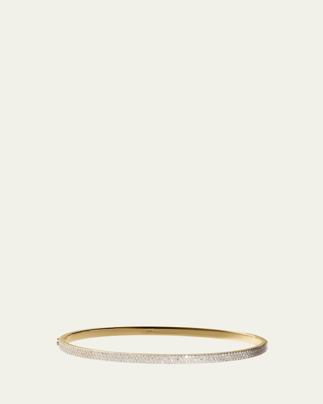 14k Flawless Vanity Diamond Hinge Bangle